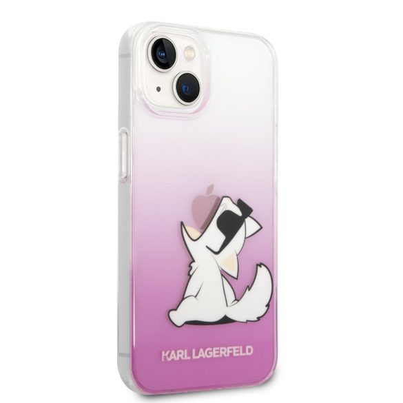Karl Lagerfeld iPhone 14 Choupette Fun (KLHCP14SCFNRCPI) hátlap, tok, rózsaszín