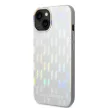 Karl Lagerfeld iPhone 14 Iridescent Monogram (KLHCP14SLGMMSV3) hátlap, tok, ezüst