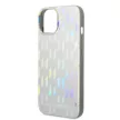 Karl Lagerfeld iPhone 14 Iridescent Monogram (KLHCP14SLGMMSV3) hátlap, tok, ezüst