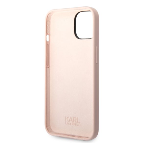 Karl Lagerfeld iPhone 14 Silicone Choupette (KLHCP14SSNCHBCP) hátlap, tok, rózsaszín