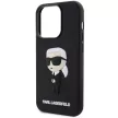 Karl Lagerfeld KLHCP14X3DRKINK Rubber Ikonik 3D iPhone 14 Pro Max 6.7", hátlap, tok, fekete