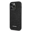 Karl Lagerfeld iPhone 14 Pro Max Glitter Plaque Logo (KLHCP14XG2ELK) hátlap, tok, fekete