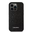 Karl Lagerfeld iPhone 14 Pro Max Glitter Plaque Logo (KLHCP14XG2ELK) hátlap, tok, fekete