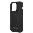 Karl Lagerfeld iPhone 14 Pro Max Glitter Plaque Logo (KLHCP14XG2ELK) hátlap, tok, fekete
