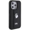 Karl Lagerfeld KLHCP14XGSACHPK Gripstand Saffiano choupette PIN iPhone 14 Pro Max tok, fekete