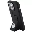 Karl Lagerfeld KLHCP14XGSACHPK Gripstand Saffiano choupette PIN iPhone 14 Pro Max tok, fekete