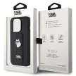 Karl Lagerfeld KLHCP14XGSACHPK Gripstand Saffiano choupette PIN iPhone 14 Pro Max tok, fekete
