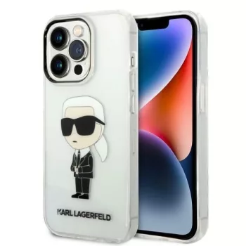   Karl Lagerfeld Ikonik Karl Lagerfeld iPhone 14 Pro Max 6.7" KLHCP14XHNIKTCT hátlap, tok, átlátszó