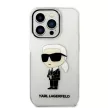 Karl Lagerfeld Ikonik Karl Lagerfeld iPhone 14 Pro Max 6.7" KLHCP14XHNIKTCT hátlap, tok, átlátszó