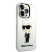Karl Lagerfeld Ikonik Karl Lagerfeld iPhone 14 Pro Max 6.7" KLHCP14XHNIKTCT hátlap, tok, átlátszó