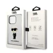 Karl Lagerfeld Ikonik Karl Lagerfeld iPhone 14 Pro Max 6.7" KLHCP14XHNIKTCT hátlap, tok, átlátszó