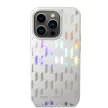 Karl Lagerfeld iPhone 14 Pro Max Iridescent Monogram (KLHCP14XLGMMSV3) hátlap, tok, ezüst