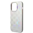 Karl Lagerfeld iPhone 14 Pro Max Iridescent Monogram (KLHCP14XLGMMSV3) hátlap, tok, ezüst