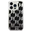 Karl Lagerfeld KLHCP14XLMNMK Liquid Glitter Monogram iPhone 14 Pro Max 6.7 " hátlap, tok, fekete