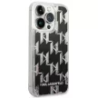 Karl Lagerfeld KLHCP14XLMNMK Liquid Glitter Monogram iPhone 14 Pro Max 6.7 " hátlap, tok, fekete