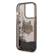 Karl Lagerfeld Liquid Glitter Choupette Head iPhone 14 Pro Max 6,7" KLHCP14XLNCHCK, hátlap, tok, fekete