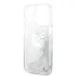 Karl Lagerfeld Liquid Glitter Choupette Head iPhone 14 Pro Max 6,7" KLHCP14XLNCHCS tok, ezüst