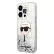 Karl Lagerfeld Liquid Glitter NFT Karl's Head iPhone 14 Pro Max 6,7" KLHCP14XLNKHCH, ezüst