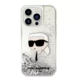 Karl Lagerfeld Liquid Glitter NFT Karl's Head iPhone 14 Pro Max 6,7" KLHCP14XLNKHCH, ezüst