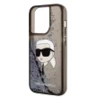 Karl Lagerfeld Glitter NFT Karl Head iPhone 14 Pro Max 6,7" hátlap, tok, fekete