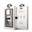 Karl Lagerfeld Glitter NFT Karl Head iPhone 14 Pro Max 6,7" hátlap, tok, fekete