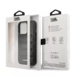Karl Lagerfeld iPhone 14 Pro Max Puffy Metal Logo (KLHCP14XPSQAK) hátlap, tok, fekete