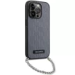 Karl Lagerfeld KLHCP14XSACKLHPG Saffiano Monogram Chain iPhone 14 Pro Max 6.7", hátlap, tok, ezüst