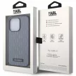 Karl Lagerfeld KLHCP14XSACKLHPG Saffiano Monogram Chain iPhone 14 Pro Max 6.7", hátlap, tok, ezüst