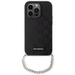 Karl Lagerfeld KLHCP14XSACKLKLHPK Saffiano Monogram Chain iPhone 14 Pro Max 6.7", hátlap, tok, fekete