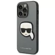 Karl Lagerfeld KLHCP14XSAPKHG Saffiano Karl Head Patch iPhone 14 Pro Max tok, ezüst