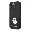 Karl Lagerfeld Silicone Choupette iPhone 14 Pro Max 6,7" KLHCP14XSNCHBCK, hátlap, tok, fekete