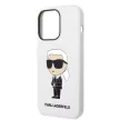 Karl Lagerfeld Silicone Ikonik iPhone 14 Pro Max 6,7" KLHCP14XSNIKBCH tok, fehér