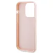 Karl Lagerfeld iPhone 15 Pro 3D Rubber Glitter Logo (KLHCP15L3DMBKCP) hátlap, tok, rózsaszín