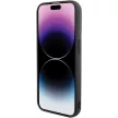 Karl Lagerfeld iPhone 15 Pro Fixed Glitter Ikonik Logo Metal Pin (KLHCP15LGKNPSK) hátlap, tok, fekete