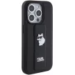 Karl Lagerfeld iPhone 15 Pro Gripstand Saffiano Choupette Pins (KLHCP15LGSACHPK) hátlap, tok, fekete