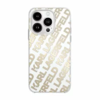   Karl Lagerfeld KLHCP15LHKFOEMD IML Fullover Logo iPhone 15 Pro 6.1", hátlap, tok, arany