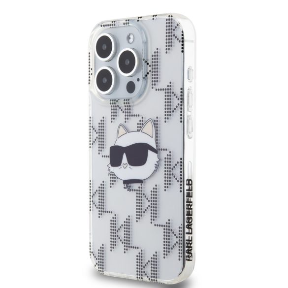 Karl Lagerfeld iPhone 15 Pro IML Electroplated Choupette Head KLHCP15LHKLPCHT hátlap, tok, átlátszó