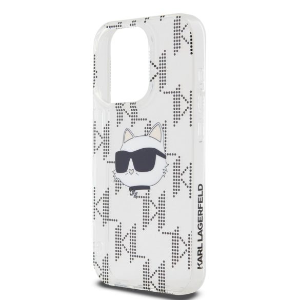 Karl Lagerfeld iPhone 15 Pro IML Electroplated Choupette Head KLHCP15LHKLPCHT hátlap, tok, átlátszó