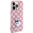 Karl Lagerfeld iPhone 15 Pro Monogram Choupette (KLHCP15LHNCMKLP) hátlap, tok, rózsaszín