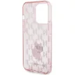 Karl Lagerfeld iPhone 15 Pro Monogram Choupette (KLHCP15LHNCMKLP) hátlap, tok, rózsaszín