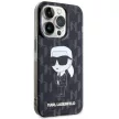 Karl Lagerfeld KLHCP15LHNKMKLK Ikonik Monogram iPhone 15 PRO tok, fekete