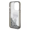 Karl Lagerfeld Liquid Glitter Ikonik iPhone 15 Pro 6,1" KLHCP15LLKKNSK hátlap, tok, átlátszó