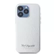 Karl Lagerfeld iPhone 15 Pro Grained PU Hotel RSG KLHCP15LPGWCMKHG hátlap, tok, ezüst