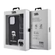 Karl Lagerfeld Saffiano Crossbody Metal Ikonik Case iPhone 15 Pro (KLHCP15LSASKNPBK) hátlap, tok, fekete