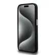 Karl Lagerfeld KLHCP15LSCMSMMVK Silicone Metal Script Logo iPhone 15 Pro 6.1", hátlap, tok, fekete