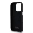 Karl Lagerfeld KLHCP15LSCMSMMVK Silicone Metal Script Logo iPhone 15 Pro 6.1", hátlap, tok, fekete