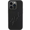 Karl Lagerfeld KLHCP15LSKSBMCK Silicone Karl Script Logo iPhone 15 Pro tok, fekete