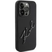 Karl Lagerfeld KLHCP15LSKSBMCK Silicone Karl Script Logo iPhone 15 Pro tok, fekete