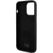 Karl Lagerfeld KLHCP15LSMHCNPK Silicone Choupette Metal Pin iPhone 15 Pro 6.1" tok, fekete