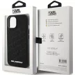 Karl Lagerfeld KLHCP15MPQKPMK Quilted K Pattern iPhone 14 Plus/15 Plus 6.7", hátlap, tok, fekete
